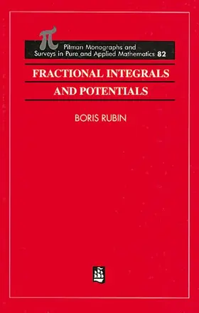 Rubin |  Fractional Integrals and Potentials | Buch |  Sack Fachmedien