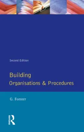 Forster |  Building Organisation and Procedures | Buch |  Sack Fachmedien