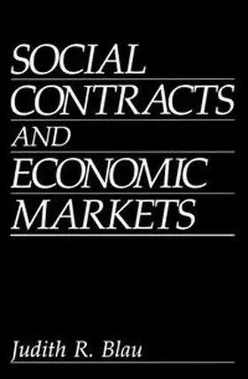 Blau | Social Contracts and Economic Markets | E-Book | sack.de