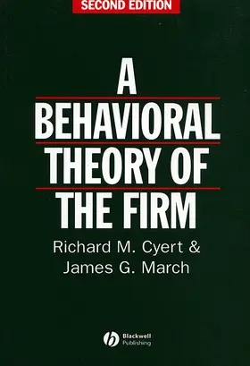 Cyert / March |  Behavioral Theory of the Firm | Buch |  Sack Fachmedien