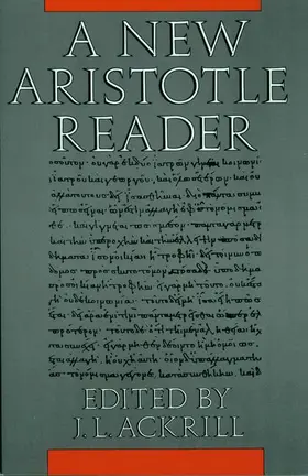 Ackrill |  A New Aristotle Reader | Buch |  Sack Fachmedien