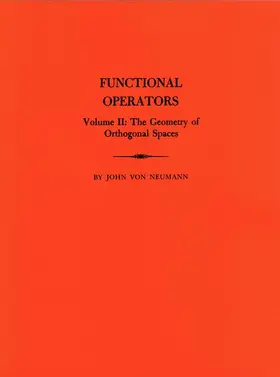 von Neumann |  Functional Operators, Volume 2 | Buch |  Sack Fachmedien