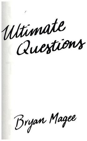 Magee |  Ultimate Questions | Buch |  Sack Fachmedien