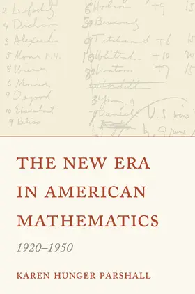 Parshall |  The New Era in American Mathematics, 1920–1950 | eBook | Sack Fachmedien