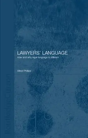 Phillips |  Lawyers' Language | Buch |  Sack Fachmedien