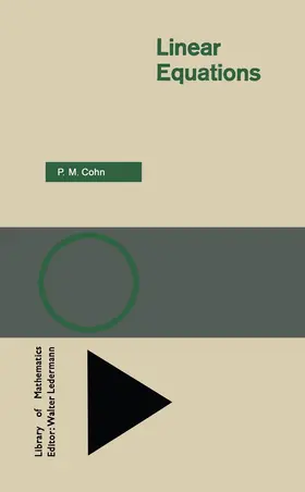 Cohn |  Linear Equations | Buch |  Sack Fachmedien