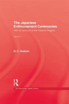 Holtom |  Japanese Enthronement Ceremonies | Buch |  Sack Fachmedien