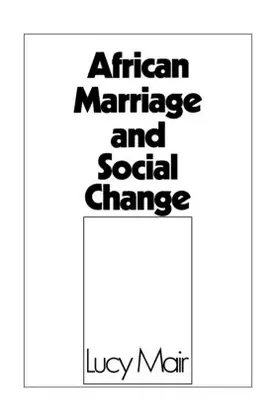 Mair |  African Marriage and Social Change | Buch |  Sack Fachmedien