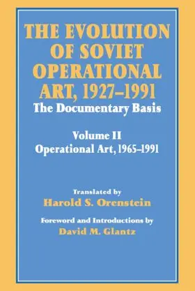 Glantz / Orenstein |  The Evolution of Soviet Operational Art, 1927-1991 | Buch |  Sack Fachmedien