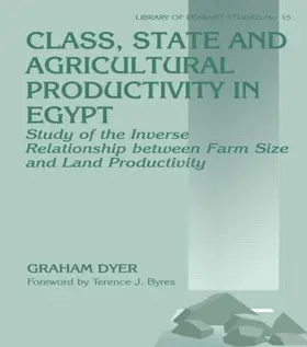 Dyer |  Class, State and Agricultural Productivity in Egypt | Buch |  Sack Fachmedien