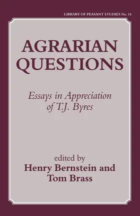 Bernstein / Brass |  Agrarian Questions | Buch |  Sack Fachmedien