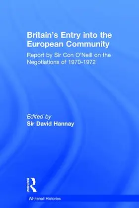 Hannay |  Britain's Entry into the European Community | Buch |  Sack Fachmedien