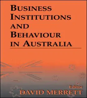 Merrett | Business Institutions and Behaviour in Australia | Buch | 978-0-7146-8055-2 | sack.de