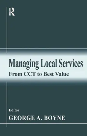 Boyne |  Managing Local Services | Buch |  Sack Fachmedien