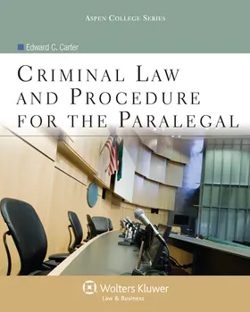 Carter |  Criminal Law and Procedure for the Paralegal | Buch |  Sack Fachmedien