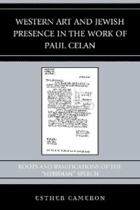 Cameron |  Western Art and Jewish Presence in the Work of Paul Celan | eBook | Sack Fachmedien