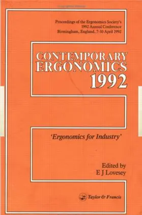 Lovesay |  Contemporary Ergonomics | Buch |  Sack Fachmedien