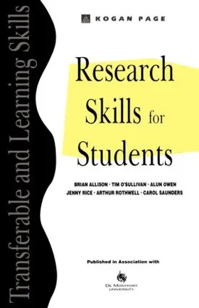 Allison / O'Sullivan / Hilton |  Research Skills for Students | Buch |  Sack Fachmedien