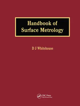 Whitehouse |  Handbook of Surface Metrology | Buch |  Sack Fachmedien