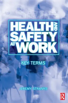 Stranks |  Health and Safety at Work: Key Terms | Buch |  Sack Fachmedien