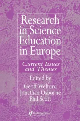 Welford / Osborne / Scott |  Research in science education in Europe | Buch |  Sack Fachmedien