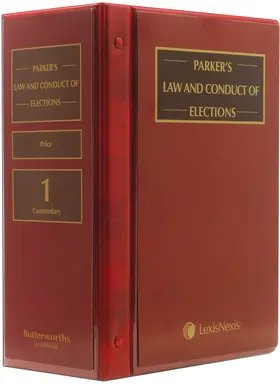 Price / Silva |  Parker’s Law and Conduct of Elections | Loseblattwerk |  Sack Fachmedien