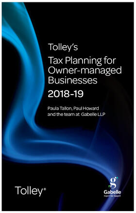 Tallon / Howard |  Tolley's Tax Planning for Owner-Managed Businesses 2018-19 | Buch |  Sack Fachmedien