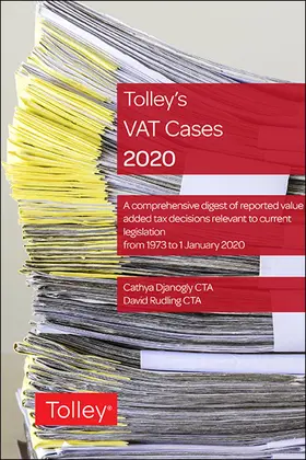 Djanogly / Rudling |  Tolley's VAT Cases 2020 | Buch |  Sack Fachmedien