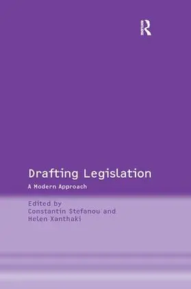 Stefanou / Xanthaki |  Drafting Legislation | Buch |  Sack Fachmedien