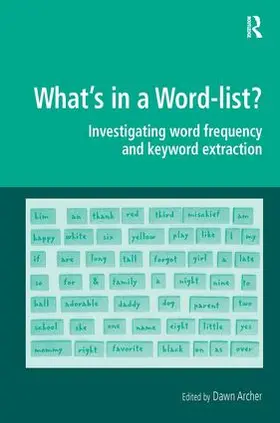 Archer |  What's in a Word-list? | Buch |  Sack Fachmedien