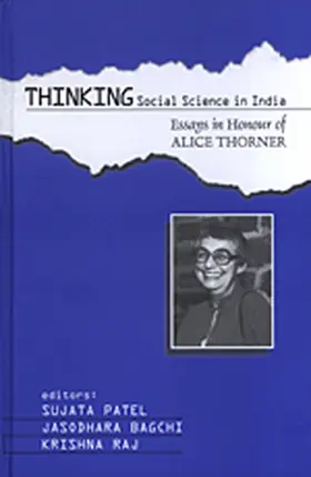 Patel / Bagchi / Raj |  Thinking Social Science in India | Buch |  Sack Fachmedien