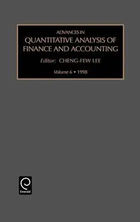 Lee |  Advances in Quantitative Analysis of Finance and Accounting | Buch |  Sack Fachmedien