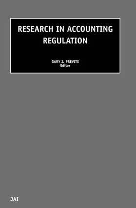 Chandar / Previts / Robinson |  Research in Accounting Regulation | Buch |  Sack Fachmedien