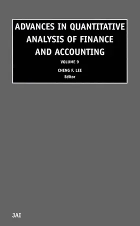 Lee |  Advances in Quantitative Analysis of Finance and Accounting | Buch |  Sack Fachmedien