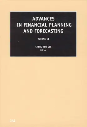 Lee |  Advances in Financial Planning and Forecasting | Buch |  Sack Fachmedien