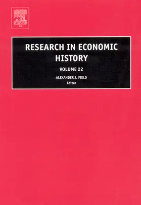Field / Clark / Sundstrom |  Research in Economic History | Buch |  Sack Fachmedien