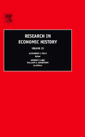 Field / Clark / Sundstrom |  Research in Economic History | Buch |  Sack Fachmedien