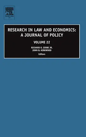 Zerbe / Kirkwood |  Research in Law and Economics | Buch |  Sack Fachmedien