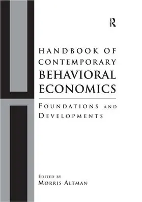 Altman |  Handbook of Contemporary Behavioral Economics | Buch |  Sack Fachmedien