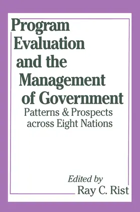 Rist / Freidson |  Program Evaluation and the Management of Government | Buch |  Sack Fachmedien