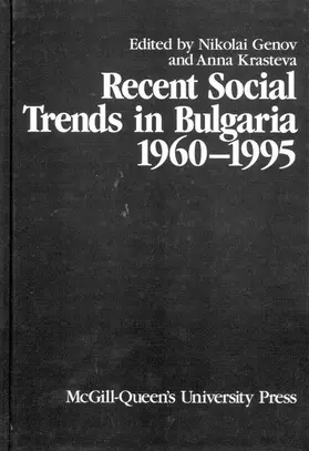 Genov / Krasteva |  Recent Social Trends in Bulgaria, 1960-1995 | eBook | Sack Fachmedien