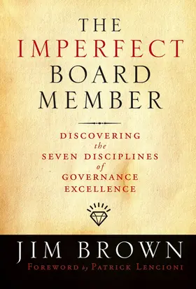 Brown |  The Imperfect Board Member | Buch |  Sack Fachmedien