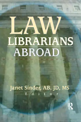 Sinder |  Law Librarians Abroad | Buch |  Sack Fachmedien