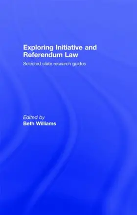 Williams |  Exploring Initiative and Referendum Law | Buch |  Sack Fachmedien