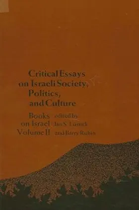 Avruch / Zenner |  Critical Essays on Israeli Society, Religion, and Government | eBook | Sack Fachmedien