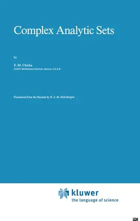 Chirka |  Complex Analytic Sets | Buch |  Sack Fachmedien