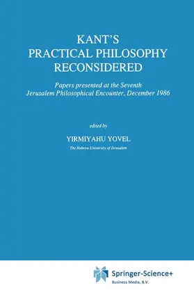 Yovel |  Kant's Practical Philosophy Reconsidered | Buch |  Sack Fachmedien