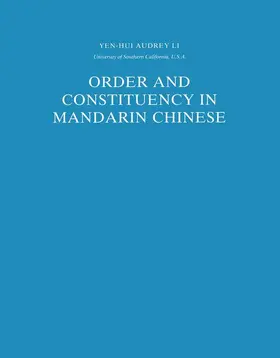 Li Yen Hui |  Order and Constituency in Mandarin Chinese | Buch |  Sack Fachmedien