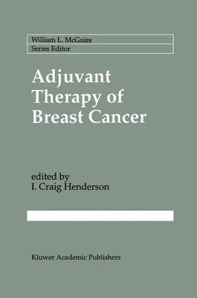 Henderson |  Adjuvant Therapy of Breast Cancer | Buch |  Sack Fachmedien
