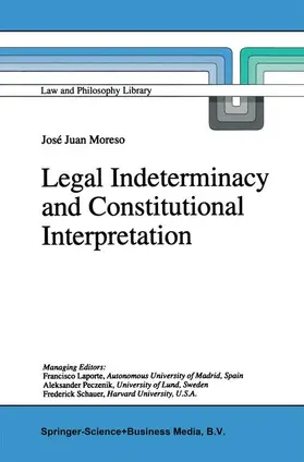 Moreso |  Legal Indeterminacy and Constitutional Interpretation | Buch |  Sack Fachmedien